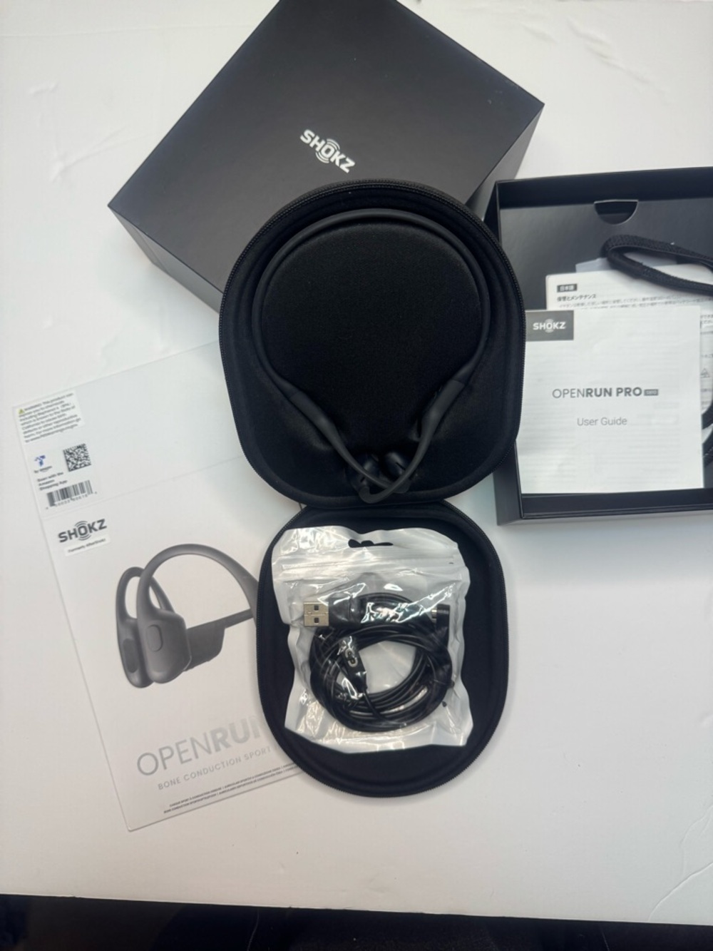 Shokz OpenRun Pro Bone Conduction Headphones - Black